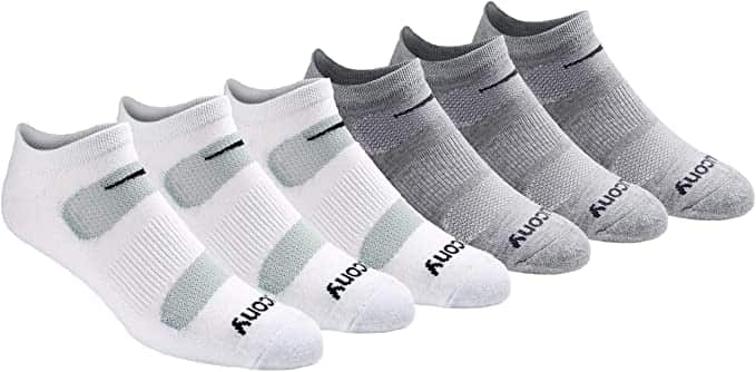 Saucony Men's No-Show Socks For Sweaty Feet