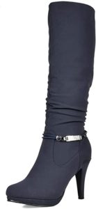 DREAM PAIRS Women's Knee High Platform Heel Boots