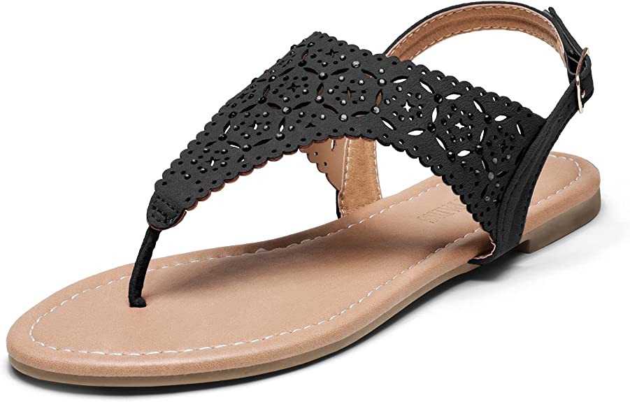 DREAM PAIRS Women's Flat Thong Sandals